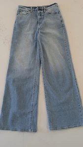 NWT Pool House New York Toluca Dad Jeans II | Flare Wide-Leg Carolina Blue 30 - Picture 1 of 9