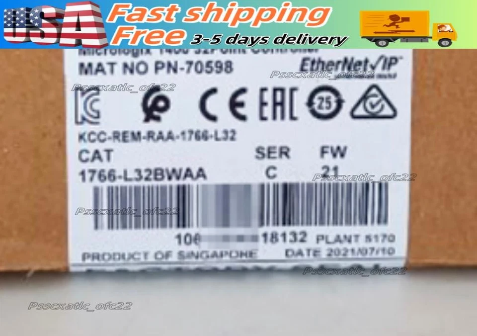 NEW Sealed AB 1766-L32BWAA SER C MicroLogix 1400 32 Point Controller - Image 1 of 1