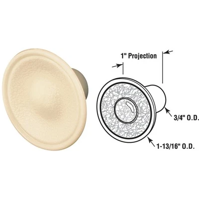Tirador de perilla de puerta de plástico plegable Prime Line (2 unidades) N 6754 PRIME-LINE N 6754 Foto 1 de 2