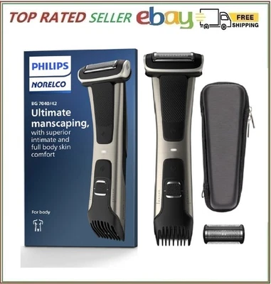 Philips Bodygroom 7000 Series Showerproof Groin and Body Trimmer for Men - Image 1 of 4