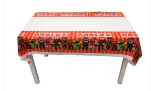 2 Piece Robot Party Tablecloth Game For Birthday Decoration 2 For Price Of 1 - Picture 1 of 1