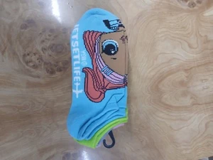 LOL NWT 6 Pairs Girls No Show Socks Size 4-10 - Picture 1 of 6