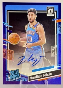 Vasilije Micic 2022-23 Donruss Optic Rated Rookie Purple Autographs #259 OKC - Bild 1 von 4