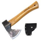 Wikinger Axt Beil Trekkingbeil Handbeil XAG1Black, Stiel aus Hickoryholz + Sc...