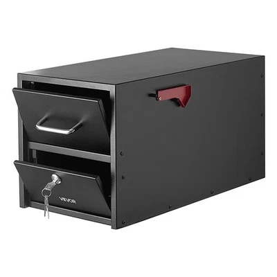 VEVOR Post Mount Mailbox for Outside House Lockable Metal Mail Box Magnetic Door - Image 1 of 4
