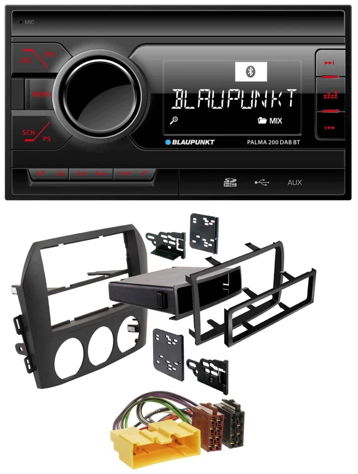 Blaupunkt MP3 Bluetooth DAB 2DIN SD USB Autoradio für Mazda MX 5 NC 2005-2008 - Bild 1 von 4