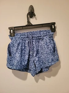 Athleta Girl All Play Blue Shorts Size 7 - Picture 1 of 4