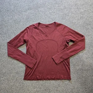 Lululemon Top Damen 10 braun rot Swiftly Tech Langarm Laufen Yoga Stretch - Bild 1 von 8