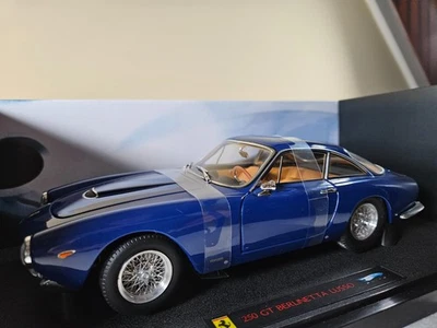 Hot Wheels Elite Ferrari 250 GT Berlinetta Lusso Diecast escala 1/18 Foto 1 de 4