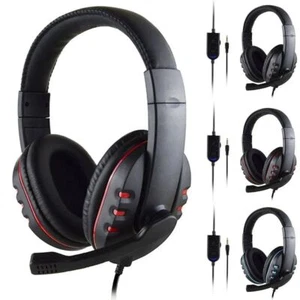1Pcs Wired Gaming Headphones Gamer Headset&Microphone For PC Computer Laptops AU - Picture 1 of 14