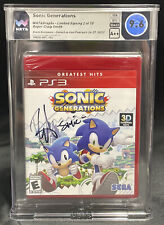 Sonic Generations PS3 WATAGraphs 9.6 A++ /10 Signed by Roger Craig Smith WATA