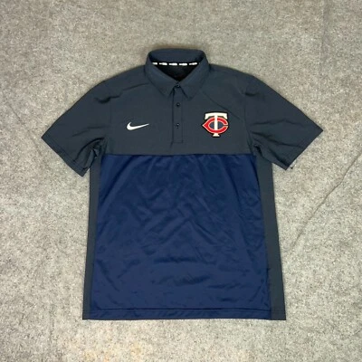 Minnesota Twins Mens Shirt Medium Navy Blue Nike Performance Baseball MLB Sports - Image 1 of 4
