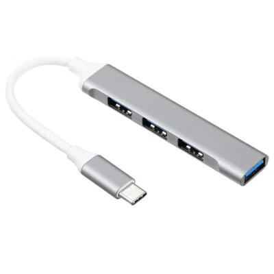 Type-C Hub Type-C Male to USB Female  4-in-1  Alloy Hub with J9W3 - Image 1 of 4