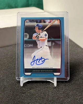 Jedd Gyorko 2012 Bowman BPA-JG San Diego Padres prospect autograph blue 373/500 - Image 1 of 2