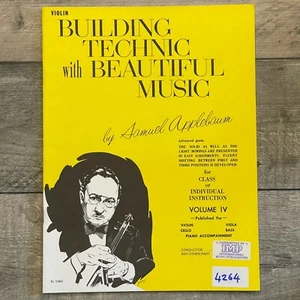 Building Technic with Beautiful Music by Samuel Applelaum Volume 4 for Violin - Picture 1 of 4
