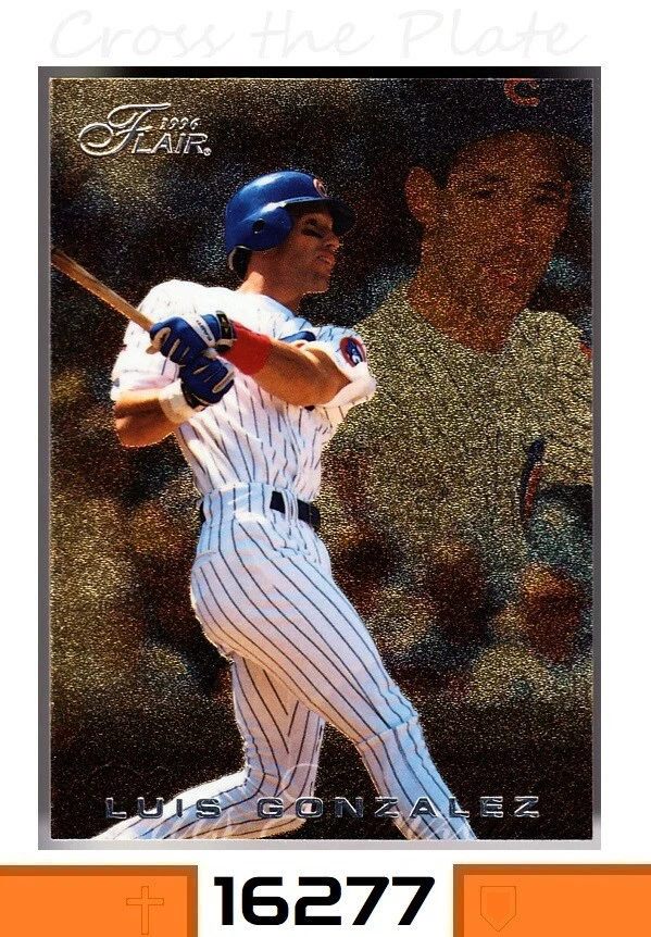1-1996 FLAIR GOLD PARALLEL LUIS GONZALEZ CUBS SP CARD#215 - Image 1 of 1