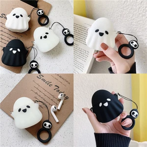 Spooky Ghost Shape Silikon Cover Case für AirPods 1 2 3 Pro Halloween Geschenke - Bild 1 von 8