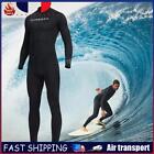 Men Wetsuits Breathable Sunscreen Diving Suit Outdoor Accessories (Black L) Fr