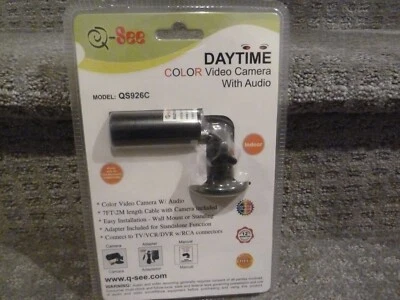 Q-See daytime color indoor video camera with audio QS926C BRAND NEW SEALED - Image 1 of 3
