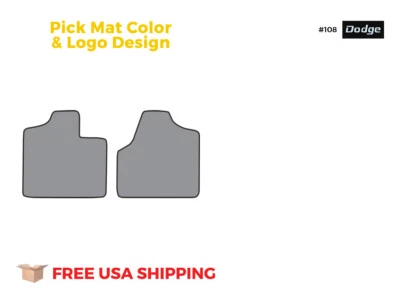 FITS 2001-2007 Dodge Caravan Floor Mat Frt Row 2pc Cutpile — 第 1/4 张图片