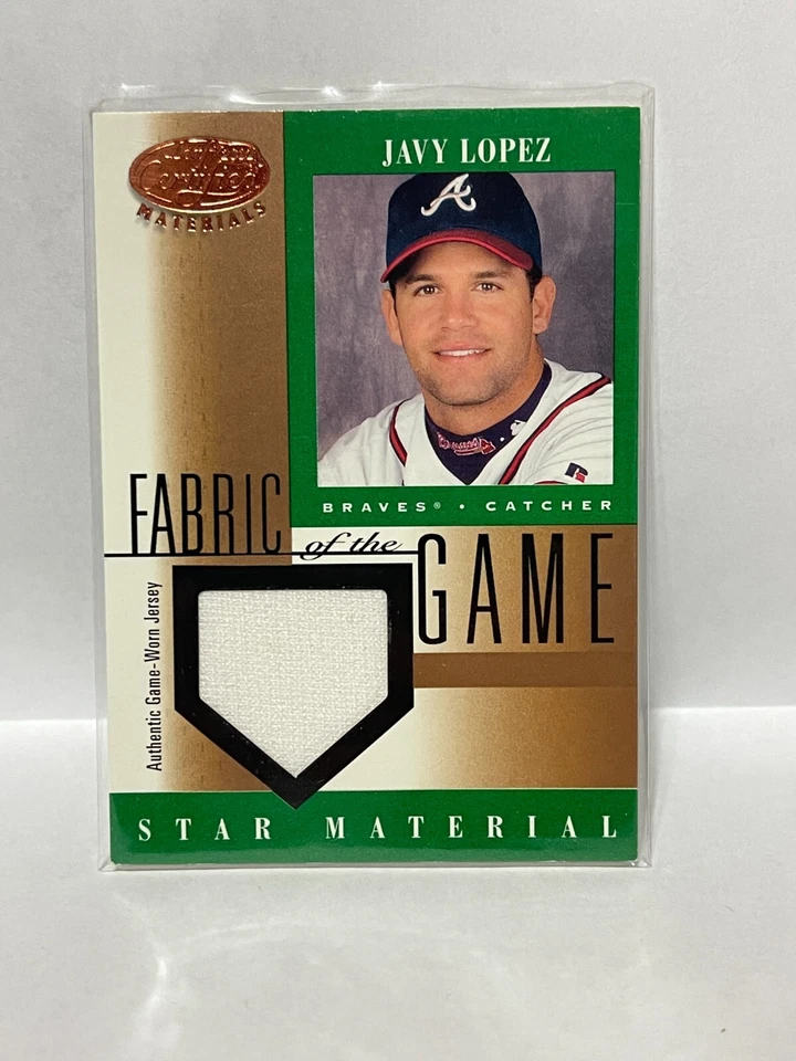 2001 Leaf Certified Materials Fabric of the Game - Javy Lopez - Image 1 of 1