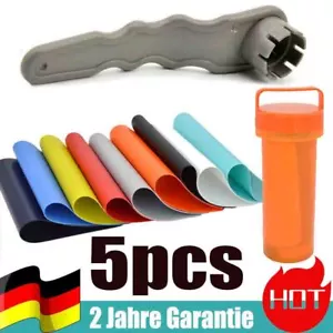 Schlauchboot Flickzeug PVC Flicken Klebstoff Ventilschlüssel Reparatur Set - Bild 1 von 9