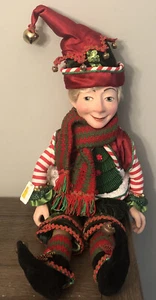 Katherine's Collection 26" Elfe Festlich Weihnachten Regal Sitter Puppe Weihnachten - Bild 1 von 10