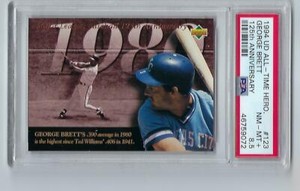 1994 GEORGE BRETT UD ALL TIME HERO #123 125TH ANNIVERSARY PSA 8.5