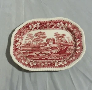 Pink Tower v. Spode , Servierplatte 24x17 cm - Bild 1 von 5