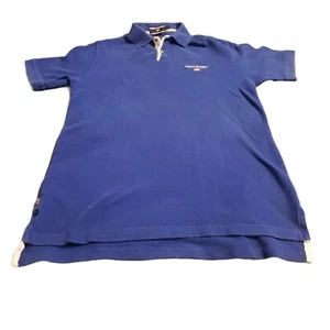 Polo Sport Ralph Lauren Vintage Mens Blue Polo Golf Rugby Sz Large - Picture 1 of 7