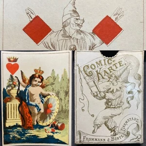 c1850 HIGH GRADE Historic Comic Transformation Antique Playing Cards Poker Deck - Picture 1 of 15