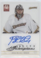 2012-13 Panini Rookie Anthology Elite Inscriptions Jonas Hiller #EI-JH Auto