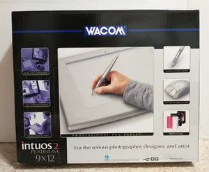 Wacom INTUOS 2 PLATINUM Grafikdesign / Fotobearbeitung USB Pen Tablet NEU! - Bild 1 von 11
