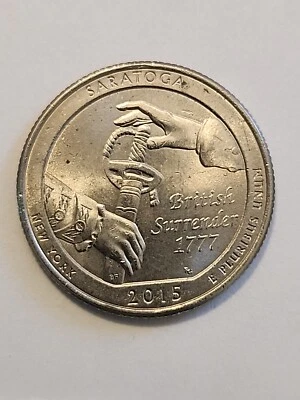 2015 P Saratoga New York DDR-004 Doubled die Reverse Quarter - Image 1 of 4