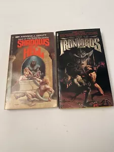 Andrew Offutt book lot iron Lords shadows out of Hell Science Fiction Fantasy - Imagen 1 de 5