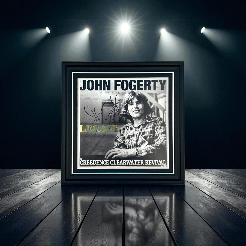 John Fogerty SIGNED Album Cover Display Creedence Clearwater Revival Autograph - Image 1 of 4