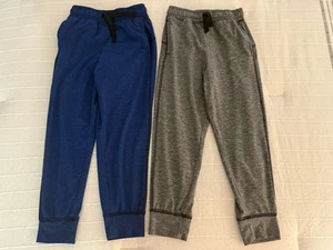 TWO Little Boys Size 6 JUMPING BEANS Raincloud Active Jogger Pants Cobalt/Grey - Picture 1 of 24
