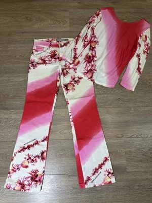 Calça jeans Versace de alta costura terno viscosa tamanho. Vintage Feito na Itália M - Imagem 1 de 4