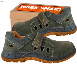 SANDALIAS DE SEGURIDAD GAMUZA DE TRABAJO con puntera FLORIDA S1 SRC - 43 - Imagen 1 de 6