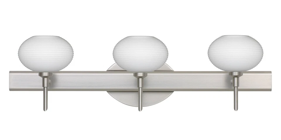 Besa Lighting 3SW-561207-LED-SN Lasso Bathroom Vanity Light Satin Nickel - Image 1 of 1
