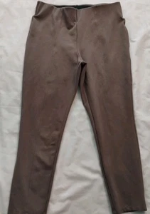 GRAN PANTALÓN PULL-ON MUJER VIEJO AZUL MARINO MARRÓN TIRO EXTRA ALTO STEVIE AJUSTADO AL TOBILLO PL - Imagen 1 de 10