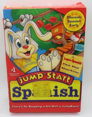 JUMP START: SPANISH PC CD-ROM EDUCATIONAL SOFTWARE, VOCAB, CULTURE, MUSIC + - Image 1 of 3