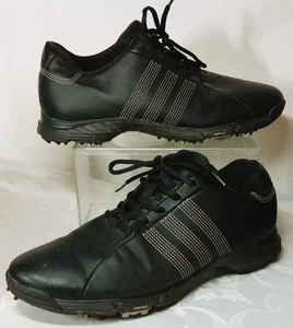 Zapatos de golf Adidas Traxion Thintech de cuero negro para hombre entrenadores talla UK 8 - Imagen 1 de 9