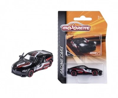 Majorette 212084009Q36 - Racing Cars - Nissan Z Schwarz/Rot - Neu