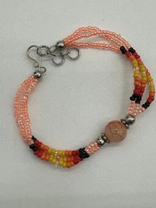 Tumbled Healing Round Gemstone Ball Crystal Seed Beaded Multi Strand Bracelet - Picture 1 of 6