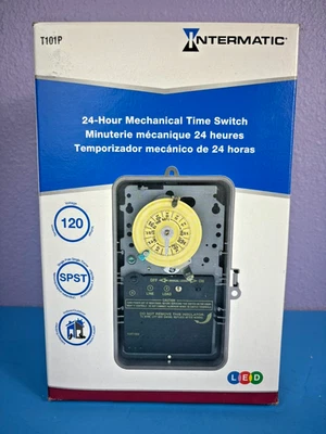 Intermatic T101P Temporizador Piscina Spa Interior/Exterior, 110/120v, Temporizador Mecánico 24h Foto 1 de 4