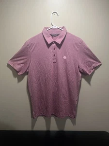 NWT - MEN'S TRAVIS MATHEW ZINNA POLO, SIZE: L, COLOR: HEATHER CARDINAL - Picture 1 of 10