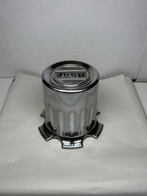1968-1984 Jeep Cherokee WAGONEER Chrome Center Wheel Cap 46140 54244 OEM - Image 1 of 4