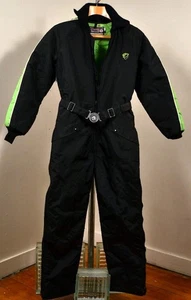 Vtg Arctic Cat Snowmobile Suit Size Med Tall All Zippers Snaps Work ArcticWear - Picture 1 of 9