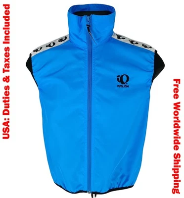 Pearl Izumi Zephrr Blue Full Zip Mesh Back Cycling Vest Size S - Image 1 of 4